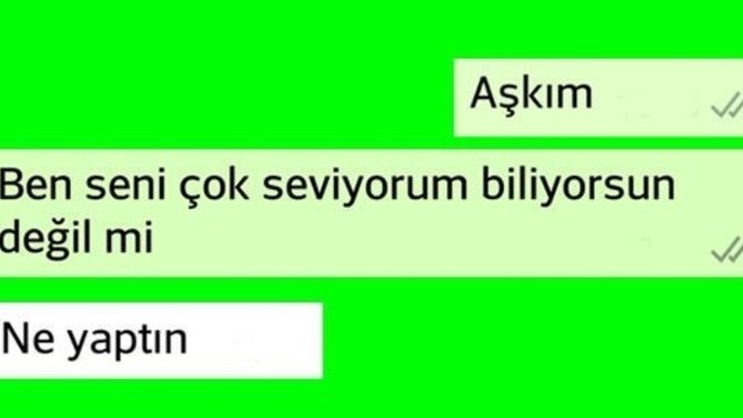 Sevdiğine mesaj atarken ya da beklerken hangi hallerde olursunuz?