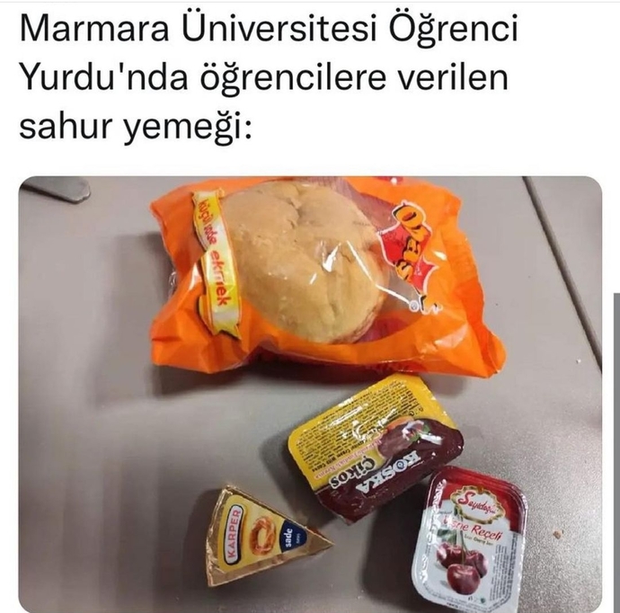 Öğrenci kimin umurunda 😒 Sahurda verilen öğrenci yemeğini nasıl buldunuz?