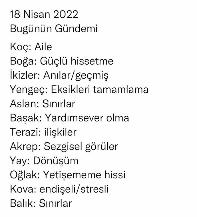 18 Nisan burçların gündemi nedir?