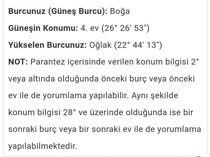Yükselen burcunuz nedir?