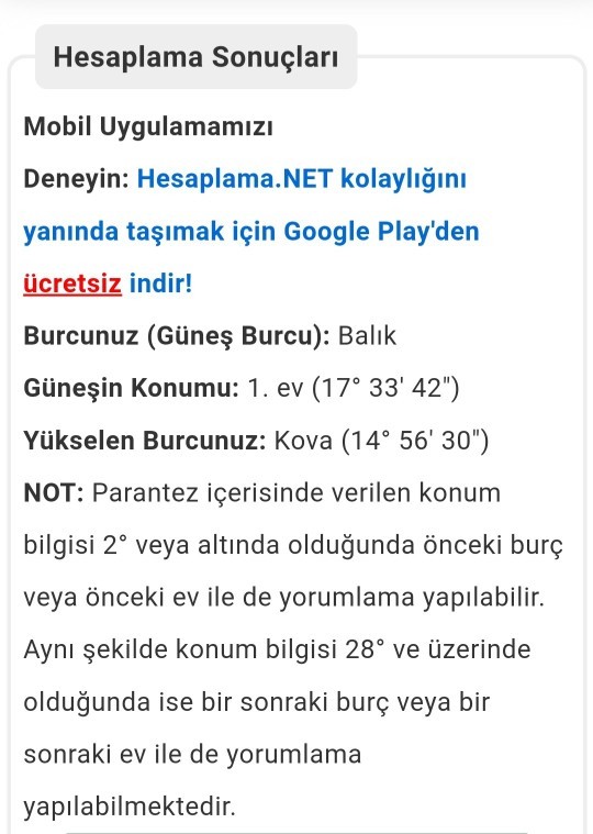 Yükselen burcunuz nedir?