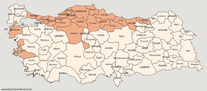 Kaç İl Ziyaret Ettiniz?