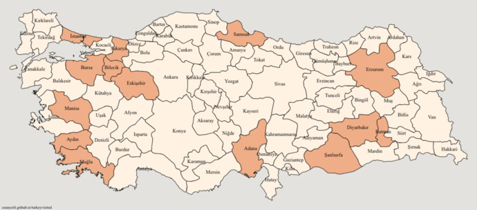 Kaç İl Ziyaret Ettiniz?