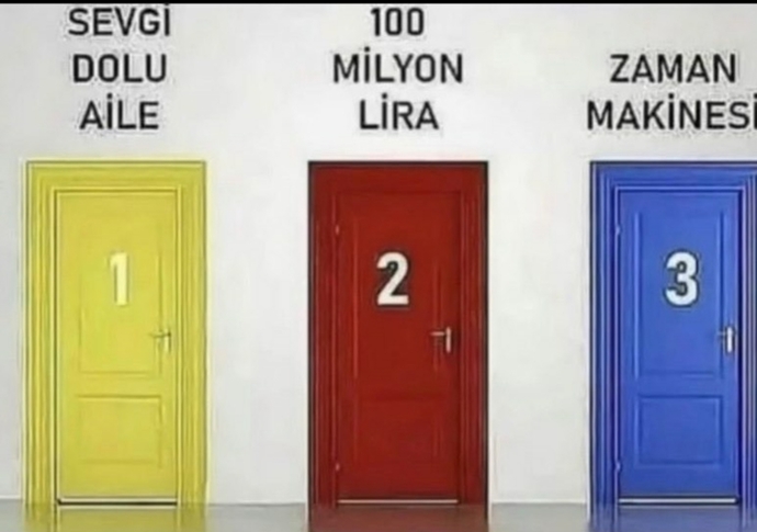 Üç kapıdan birini seçme hakkın olsa hangisini seçerdin?