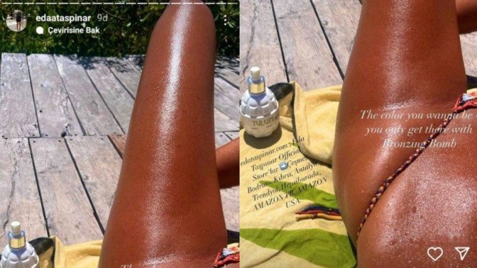 Eda Taşpınar, bronzluğu nirvanaya çıkarttı! Bu kadar bronzluk gerçekten de seksi mi?