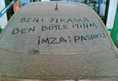 Buğulu veya tozlu camlara en son ne yazmıştın?