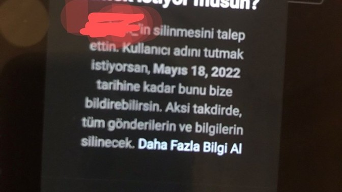Instagrama girmek istediğimde boyle neden diyor?