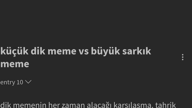 Peki ya sizce küçük meme mi büyük meme mi?
