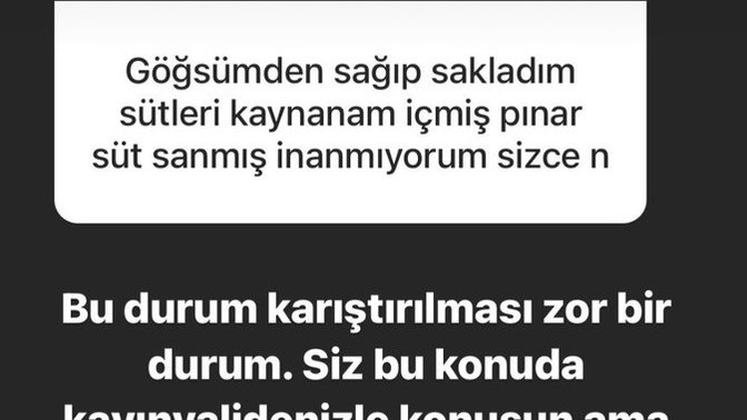 Çocuğu için önceden sağıp sakladığı sütü başkası karıştırıp içebilir mi?