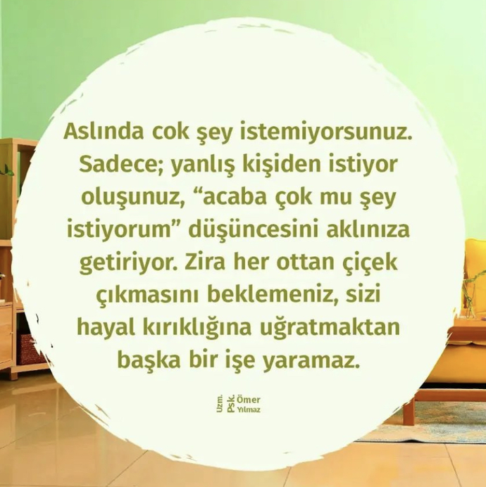 En son hangi sebepten hayal kırıklığına uğradınız?