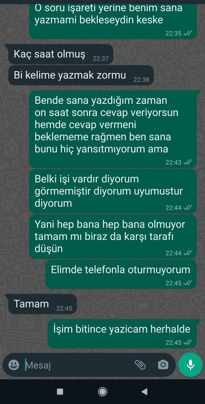 Flörtümle tartıştık sizce kim haklı?