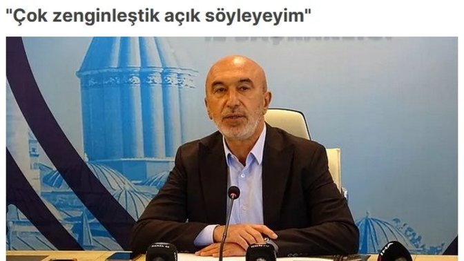 Konya İl Başkanı: "Çok zenginleştik" dedi! Sizce zenginleştik mi?