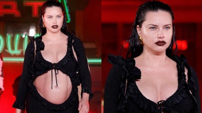 Adriana Lima yine taş gibi! Hamilelik bir kadına bu kadar mı yakışııırrr😍?