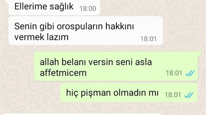 Sevgilimin verdiği cevaba bakın?