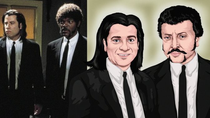 Pulp Fiction çizimi olmuş mu?