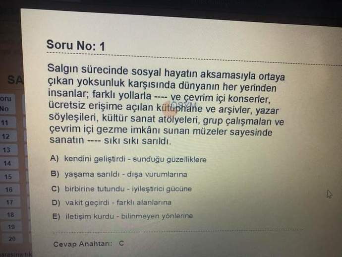 Bu Nasıl Bir Ösym Ales Sorusu Bir Açıklayın?