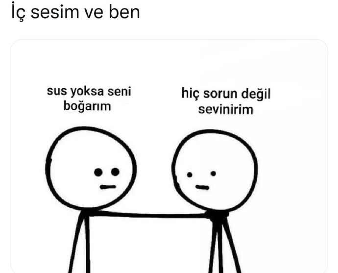 İç sesinle konuşur musun yoksa dinler misin 😊?