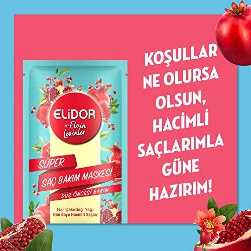 Elidor By Elvin Levinler Nar Çekirdeği Yağı Gün Boyu Hacimli Saçlar Süper Saç Bakım Maskesi
