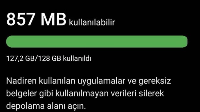Telefonun hafızasını ne dolduruyor?