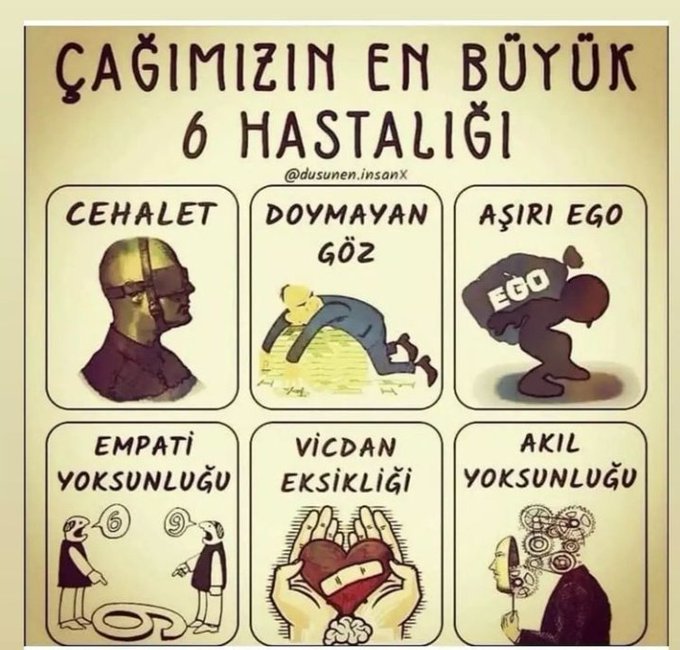 Çağımızın en büyük hastalığı sizce nedir?