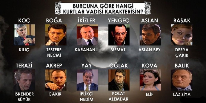 Burcuna göre hangi Kurtlar Vadisi karakterisin?