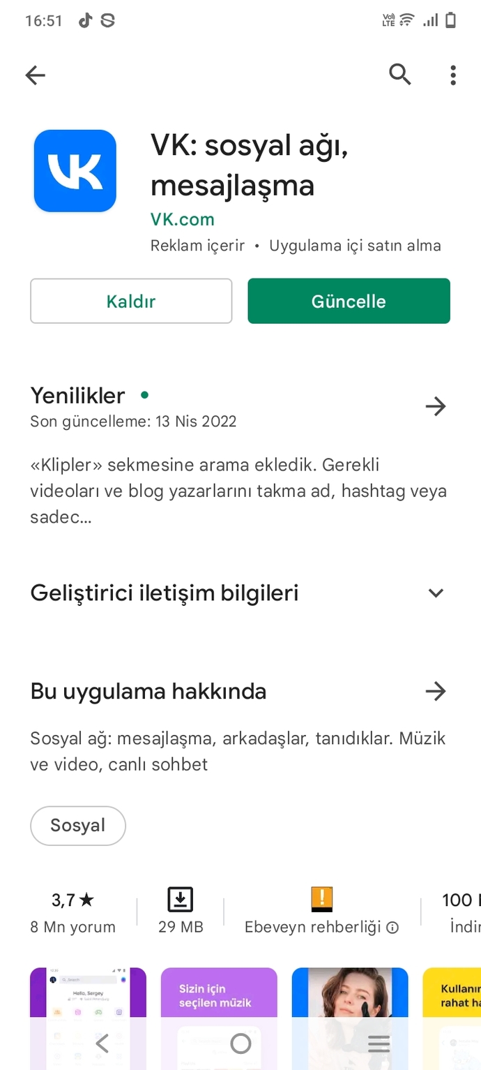 İPhone App storede VK. com un mobil uygulaması mı bi bakar mısınız?