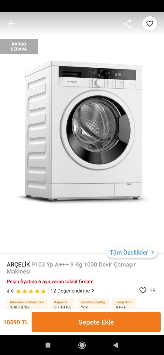 10 kg'lik makine ye iki tane yastık atılır mı?