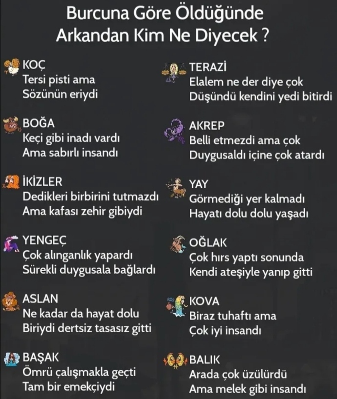 Burcuna göre senin arkandan ne söylerler?
