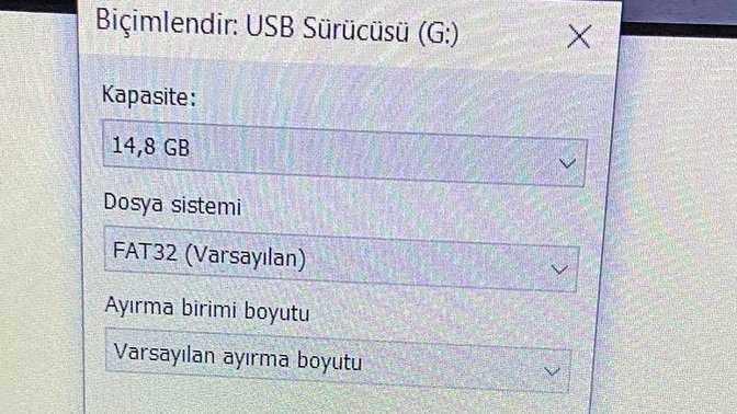 Flash belleğim "diski biçimlendir" diyor, ne yapmalıyım?