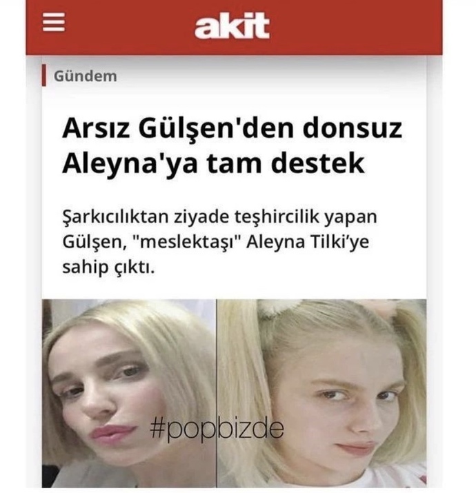 Akit Gazetesi’nin Gülşen ve Aleyna için kullandığı “Arsız ve Donsuz” yakıştırması gündem oldu. Siz ne düşünüyorsunuz?