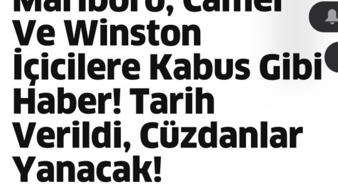 Sigaraya 5 TL zam geliyor, ne düşünüyorsunuz?
