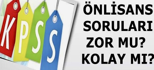 Her tür sınav zordur. Çalışmadan olmaz.