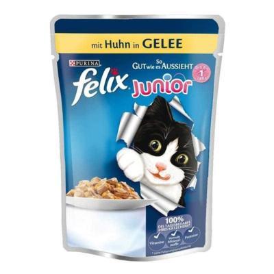 Felix Junior, 1 yaşına kadar olan yavru kediler için mama çeşitlerinden birisi