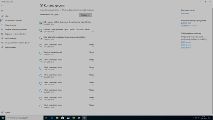 tehditlerin hepsi HackTool:Win64/AutoKMS