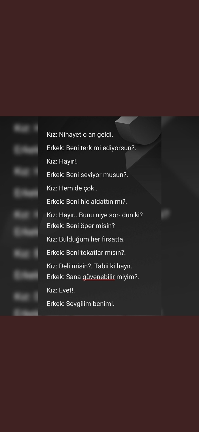 Günümüz ilişkilerini iki kelimeyle anlatın desem ne soylerdiniz?