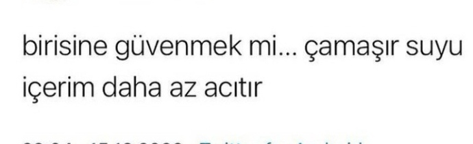 Kolay güvenir misin?