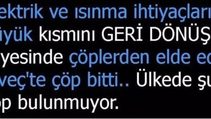 Geri dönüşüm uygulaması Türkiye'de uygulanmalı mı sizce?