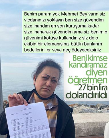 Yalovada, Beni kimse kandıramaz diyen öğretmen 27 bin lira dolandırıldı. Ne söylemek istersin?