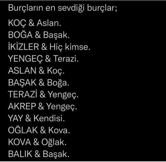 En sevdiğin burç hangisi?
