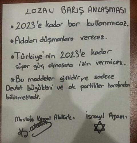 CİMER, "Lozan'da gizli madde yoktur." dedi! Siz inanıyor muydunuz gizli maddelere?