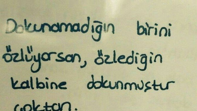 Hiç dokunamadığınız birisini özlediniz mi?