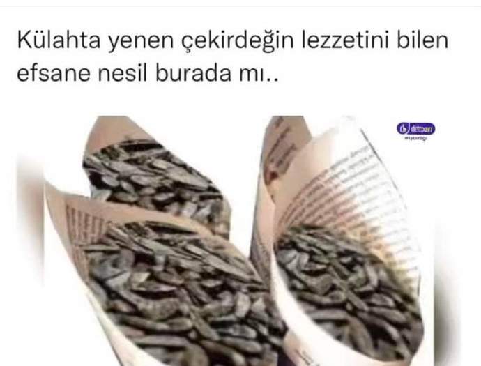 Siz hiç külahta çekirdek yediniz mi?
