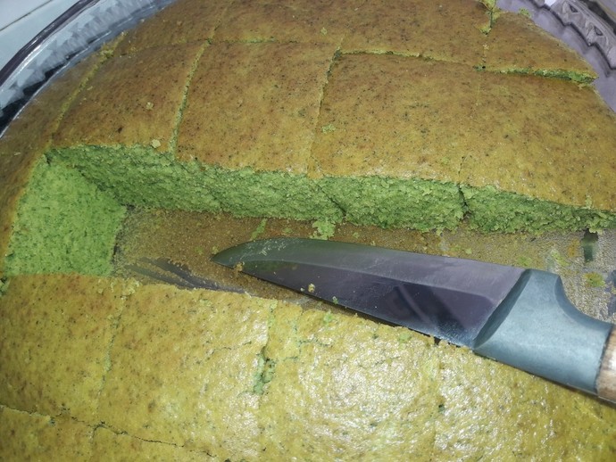 Ispanaklı kekim nasıl gözüküyor🥬🥮?