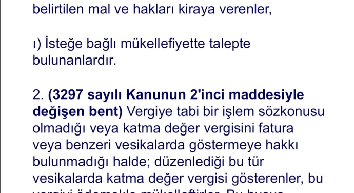İsteğe bağlı mükellefiyet ne anlama geliyor?