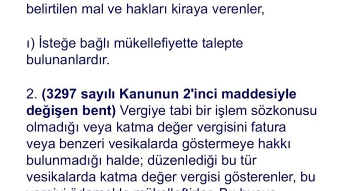 İsteğe bağlı mükellefiyet ne anlama geliyor?