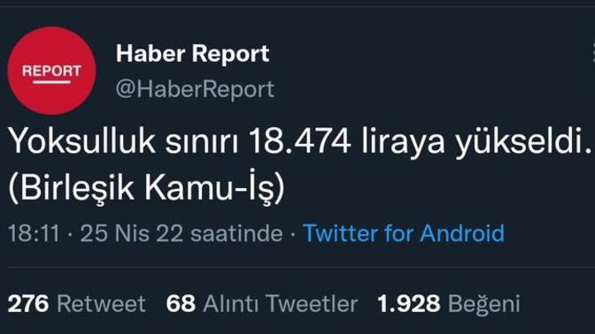 Yoksulluk sınırı 18.474 TL oldu! Ne düşünüyorsunuz?