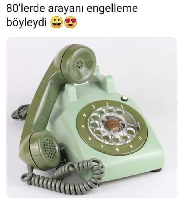 Çevirmeli telefon kullandınız mı?
