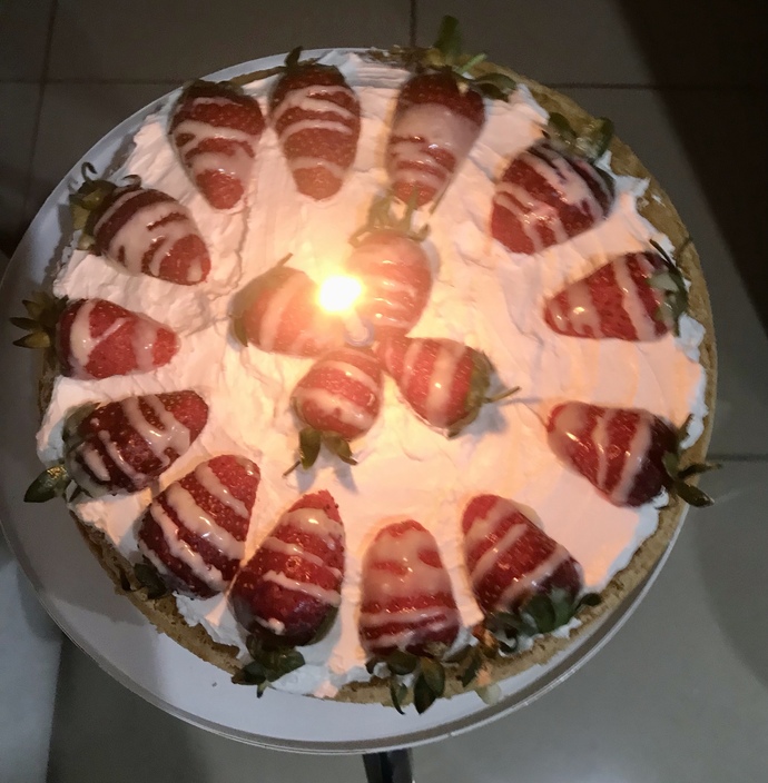 Çilekli pastam nasıl gözüküyor?