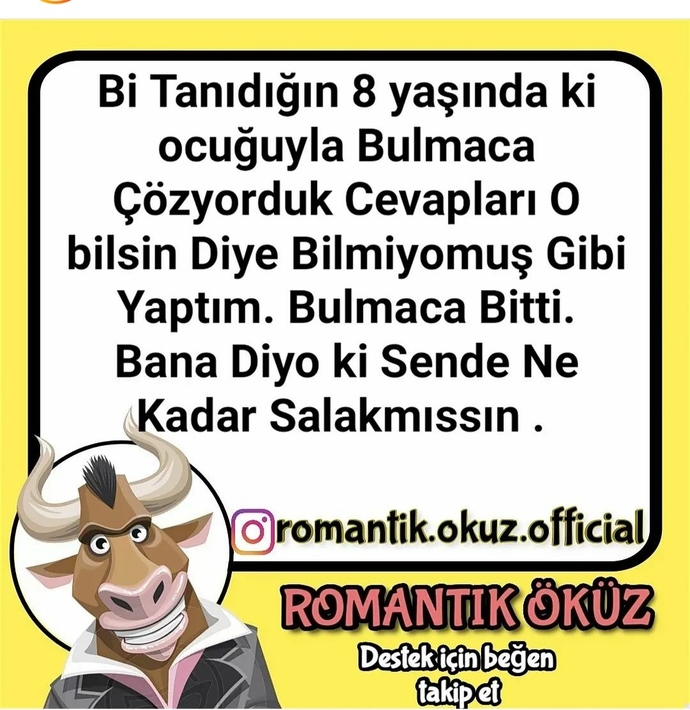 Mizah seviyenizi ve ilginizi yansıtacak bir paylaşım yapmaya ne dersiniz?
