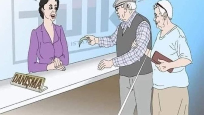 Çok güzel bir karikatür değil mi?